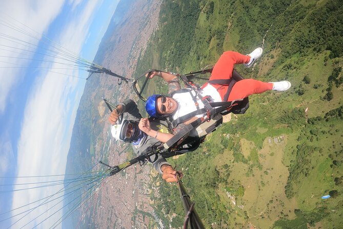 Medellin From the Sky in Paragliding