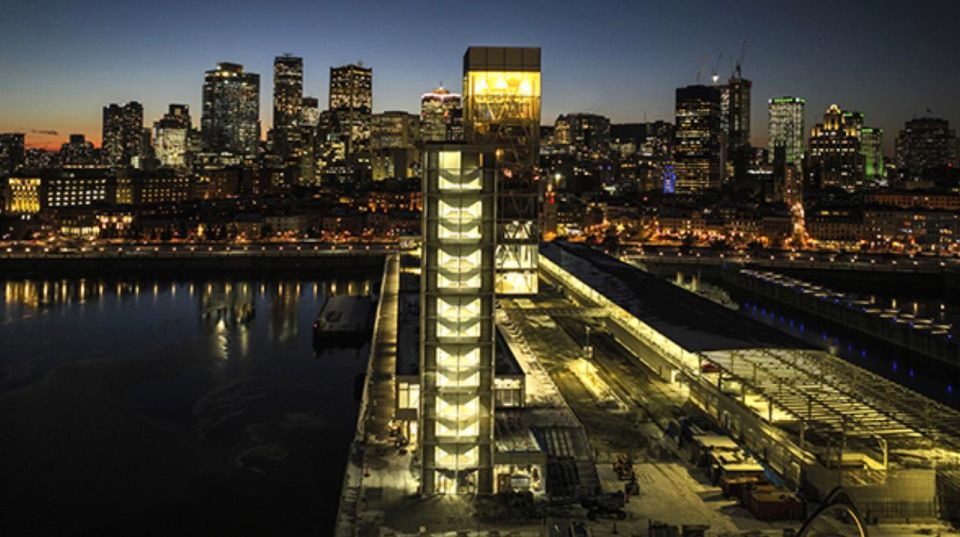 Montreal: Port of Montreal Glass Tower Entry With Exhibits - Key Points