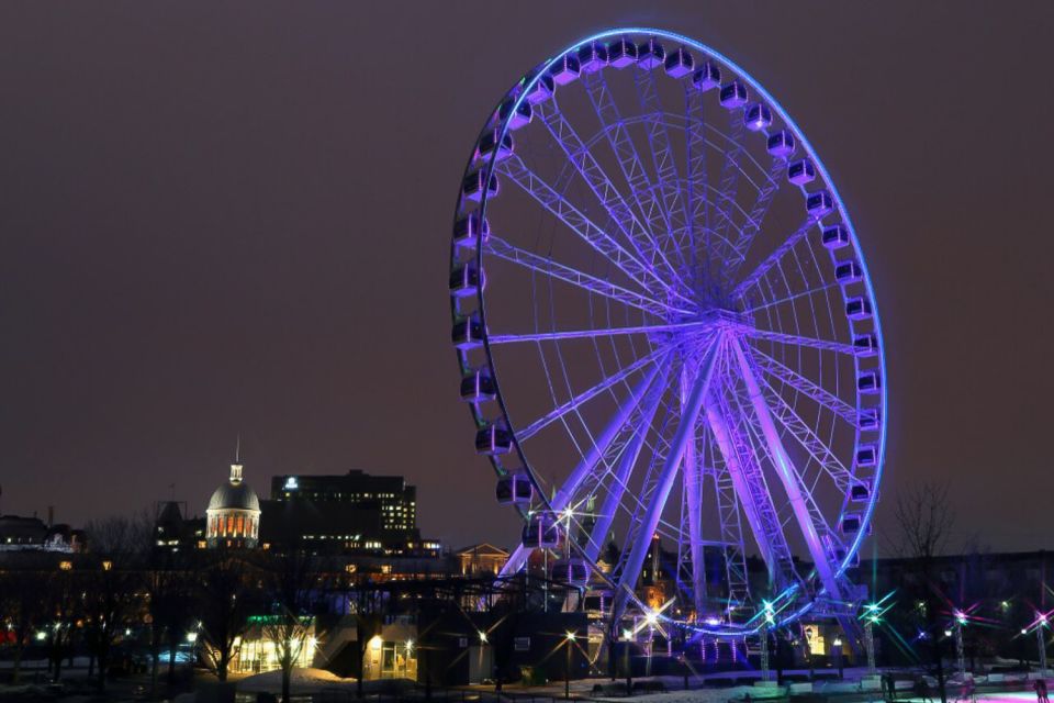 Montreal: Small Group Night Tour With La Grande Roue Entry - Key Points