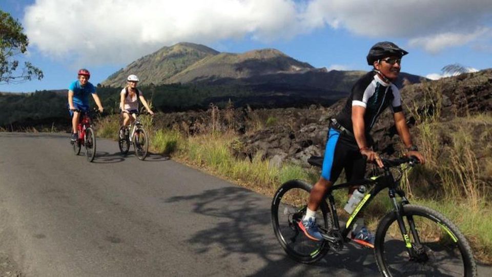 Mount Batur: Black Lava Cycling Tour W/ Natural Hot Spring - Key Points