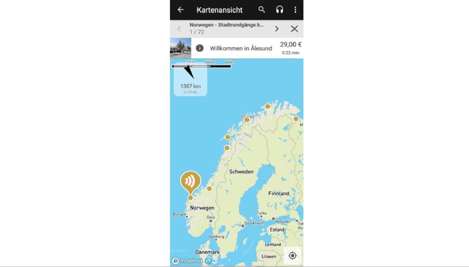 Norwegian Coastal Cities: Smartphone Audio Guide App - Key Points