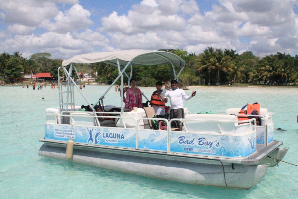 Pontoon Tour in Bacalar Seven Colors Lagoon - Key Points