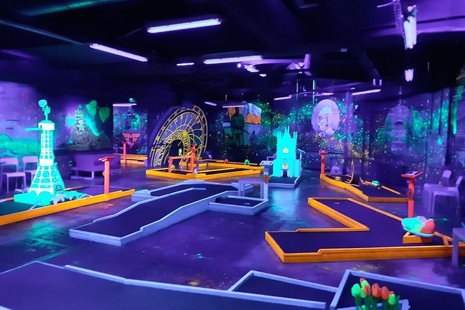 Prague Black Light Mini Golf Admission Ticket - Key Points