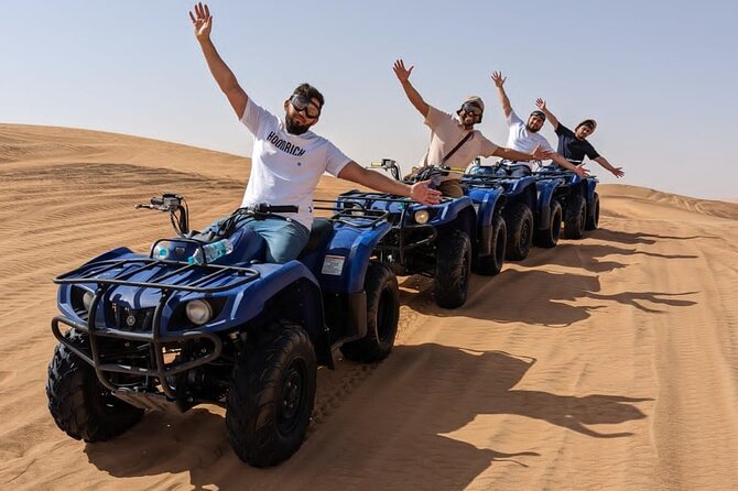 Premium Desert Excursion 1 Hour Quad Bike Camel Ride BBQ Dinner - Key Points