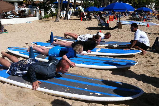 private group surf lesson by the waikiki beachboys at the royal Private Group Surf Lesson by the Waikiki Beachboys at the Royal