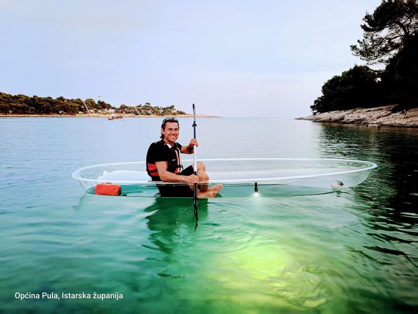 Pula: Blue Cave Clear-Bottom Kayak Sunset&Night Tour - Key Points