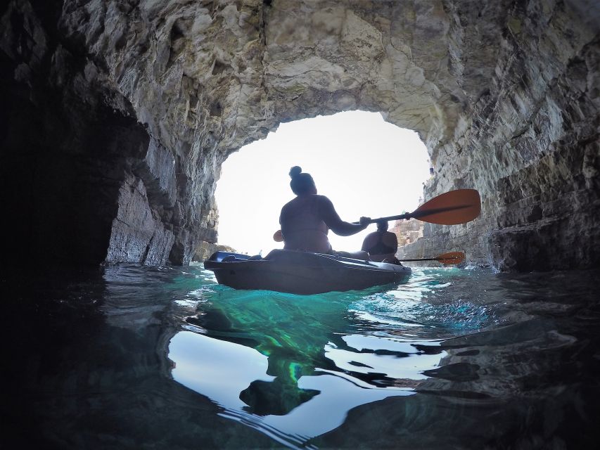 Pula: Blue Cave Kayak Tour, Snorkeling and Cliff Jumping - Key Points