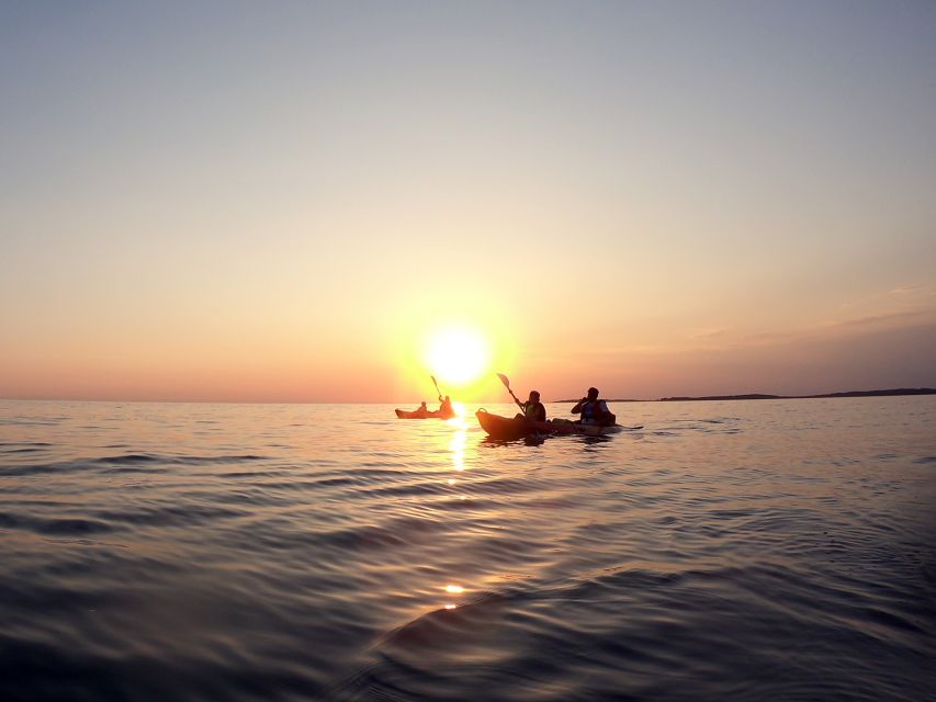 Pula: Sunset Kayak Tour With Snorkeling and Cliff Jumping - Key Points