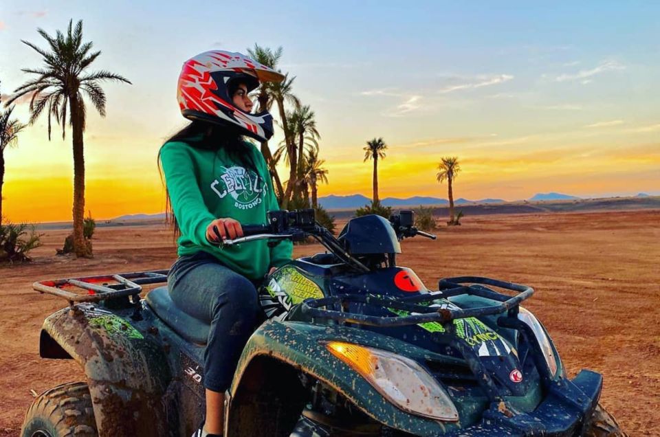 Quad Biking Sunset in Marrakech With Moroccan Tea - Key Points