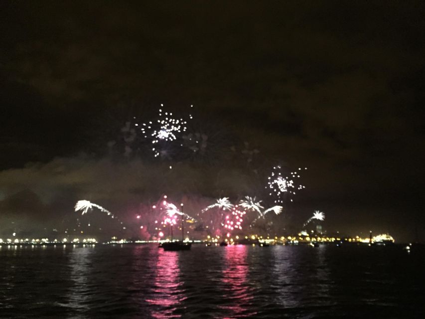 Sail Into 2025: Lisbon Fireworks From the River - Key Points