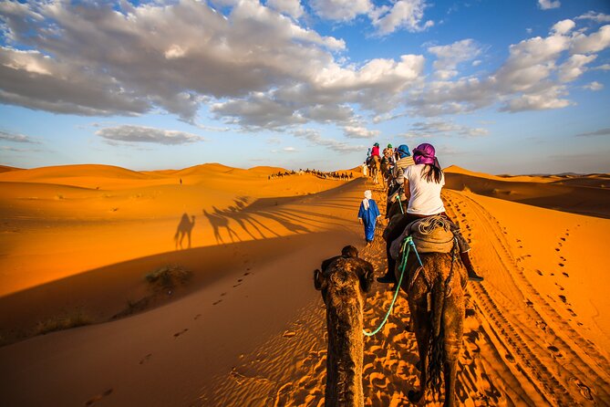 Shared Group Desert Tour Fes To Marrakech Via Merzouga 3 Days - Key Points