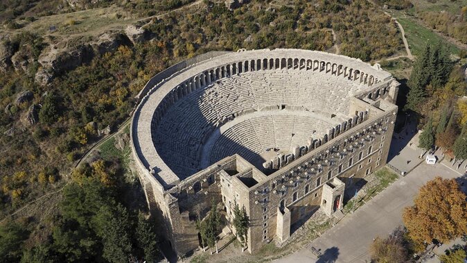 Side Antic City- Aspendos Antique Theatre. Waterfall - Key Points