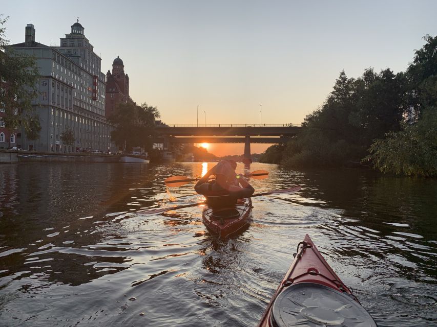 Stockholm: Sunset Kayak Tour in the City Swedish Fika - Key Points