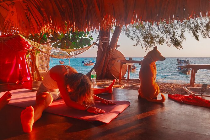 Sunrise Yoga Class Overlooking the Beach, the Sea & Sunrise . - Key Points