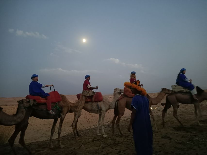 Sunset Camel Ride & Quad Tour In Agafay Desert With Dinner - Key Points