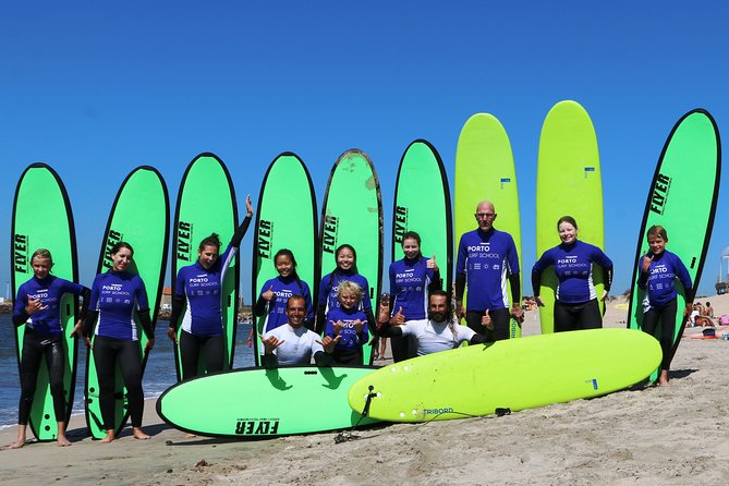 Surf Day at Porto Surf School 3h Surf Lesson With Transport From the City Center - Key Points