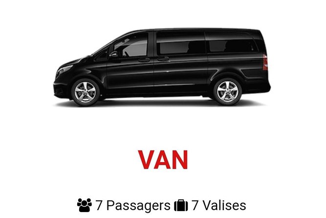 Taxi (Van) Paris Airport / Paris (6 People Max ) - Key Points