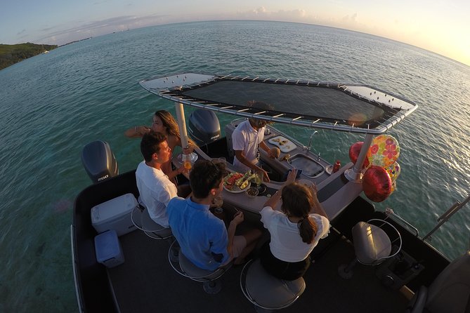 Toa Boat Bora Bora Private Sunset on Entertainer Bar Boat - Key Points