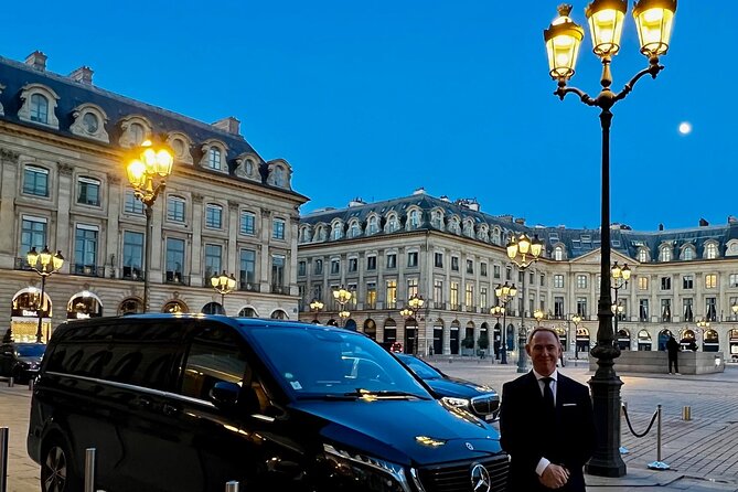 Transfer by Luxury Mercedes From PARIS to CDG PARIS or Le Bourget - Key Points
