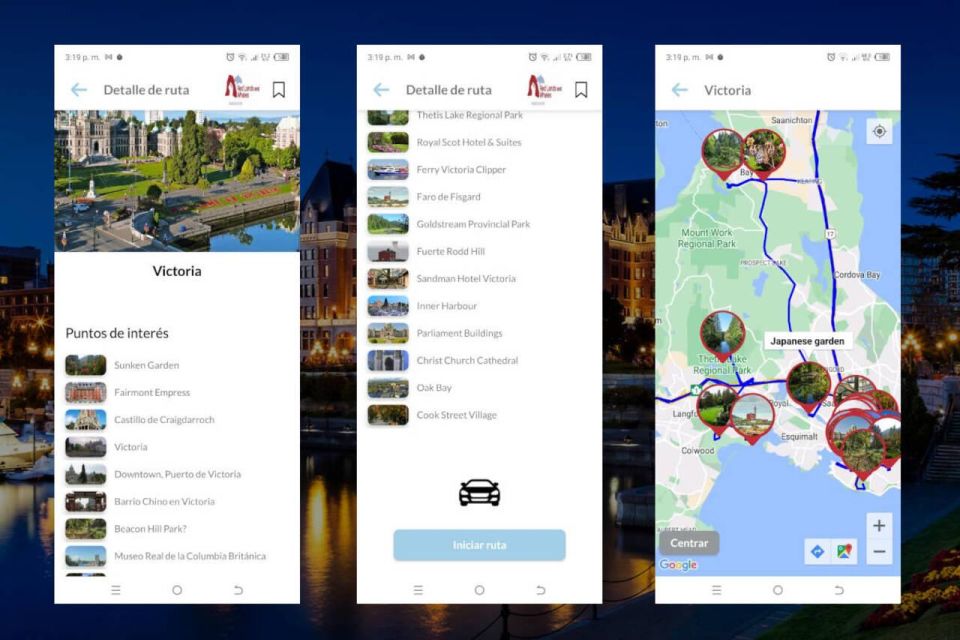Victoria Self-Guided Tour App - Multilingual Audioguide - Key Points