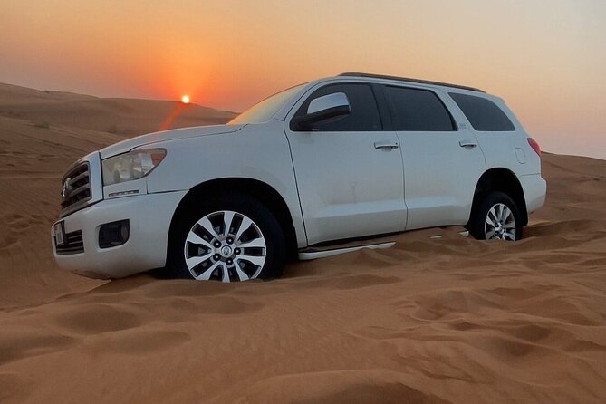 VIP Dubai Evening Desert Safari With Live Shows Hotel Pick and Drop - Key Points