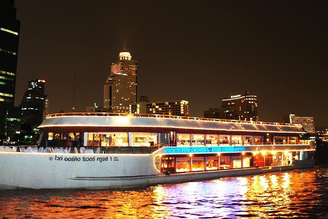 White Orchid Dinner River Cruise at Bangkok Admission Ticket - Key Points