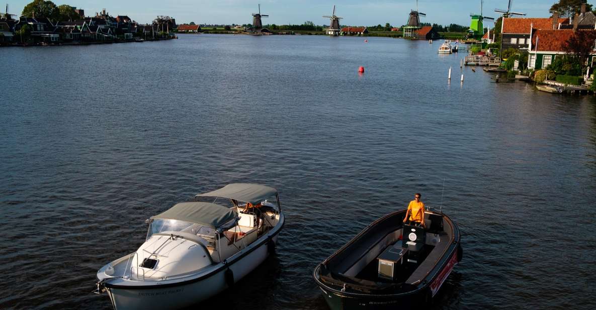 Zaanse Schans Windmills: Private Cruise With Food and Drinks - Key Points