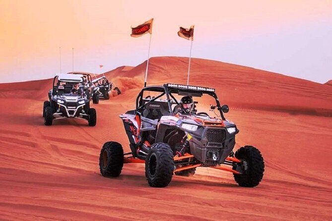 1-Hour Dune Buggy Self Drive With Camel Ride and Sand Boarding in Red Dunes - Key Points