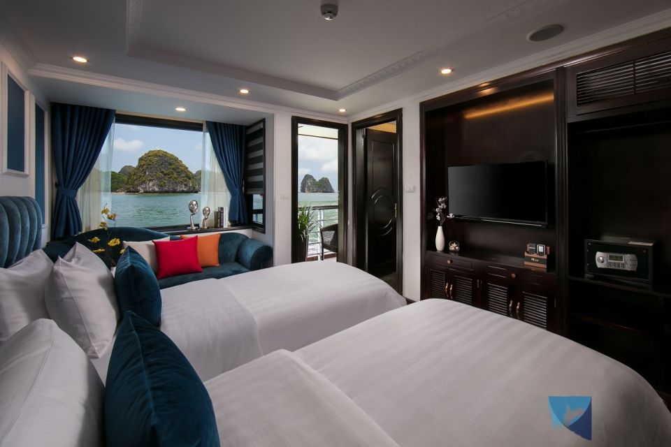 1 2 day lan ha bay luxury 5 star cruise w balcony cabin 2-Day Lan Ha Bay Luxury 5-Star Cruise W/Balcony Cabin