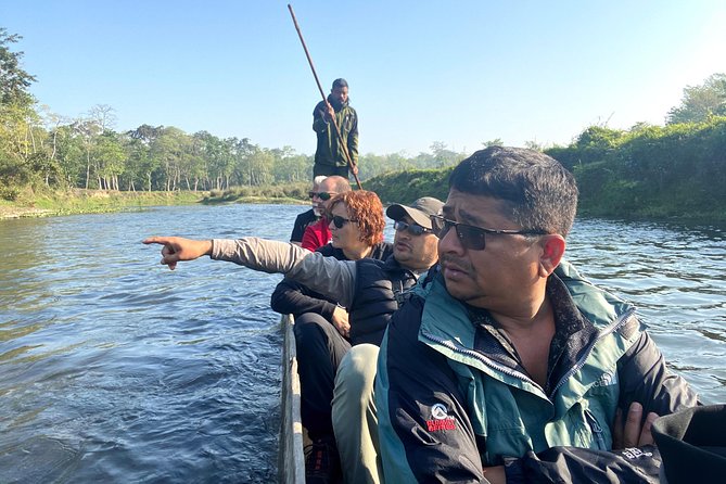 1 45 minutes canoeing at rapti river in chitwan national park 45 Minutes Canoeing at Rapti River in Chitwan National Park