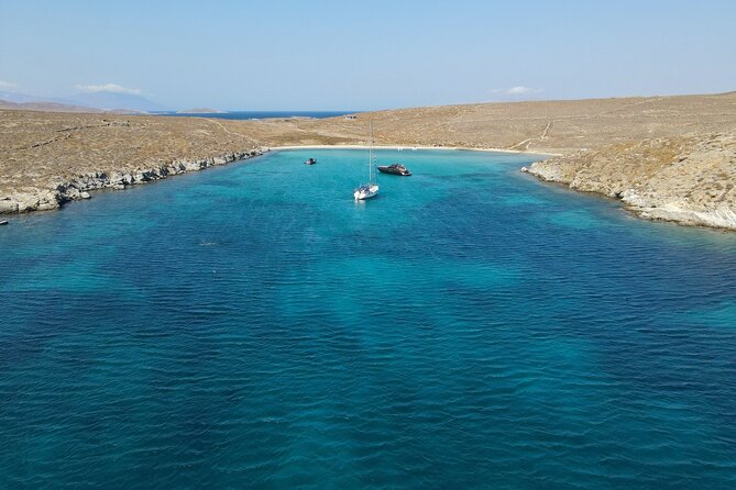 5 Hour Private Yacht Cruise in Delos Rhenia Scorpion 28