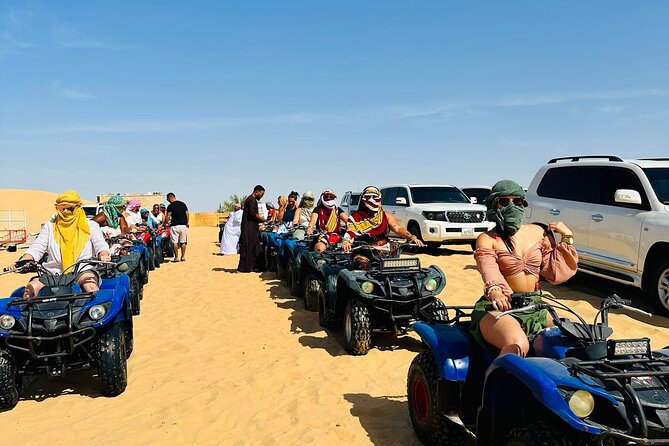 Abu Dhabi Morning Desert Safari With Quad Bike and Sandboarding