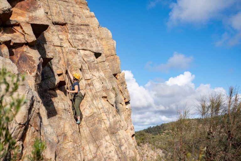 Adelaide: Rock Climb and Abseil Onkaparinga National Park