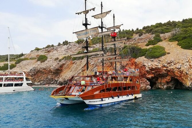 1 alanya catamaran boat with swimming and snorkelling activity Alanya Catamaran Boat With Swimming and Snorkelling Activity