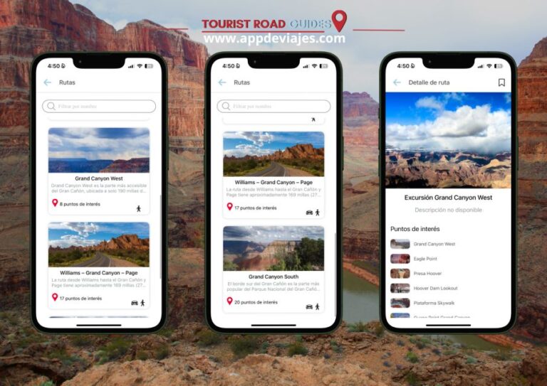 App Self-Guided Road Routes Grand Canyon
