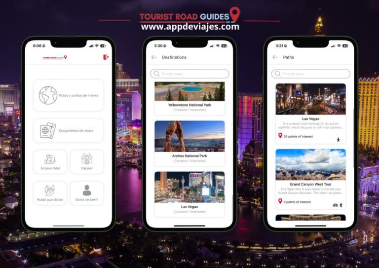 App Self-Guided Road Routes Las Vegas