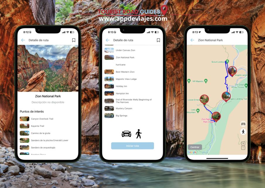 1 app self guided road routes zion national park App Self-Guided Road Routes Zion National Park