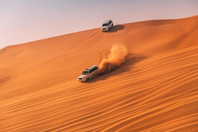 Arabian Desert Safari, BBQ Dinner, Camel Ride, Sand Boarding ATV & Live Shows