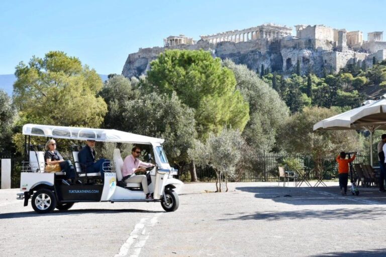 Athens From Piraeus: Private E-Tuk Tuk Half-Day Tour