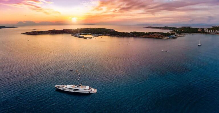Athens: Private Sunset Yacht Cruise From Glyfada 3rd Marina