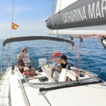 1 barcelona coastline boat trip with snacks and cava Barcelona: Coastline Boat Trip With Snacks and Cava