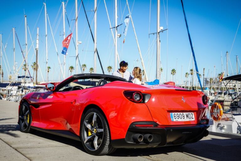 Barcelona: Ferrari Car Driving & Sailing Experience