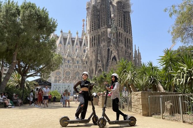Barcelona Guided 3-hour Gaudi E-Scooter Tour