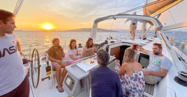 Barcelona:2 Hour Private Sail Inc Drinks & Snacks Onboard