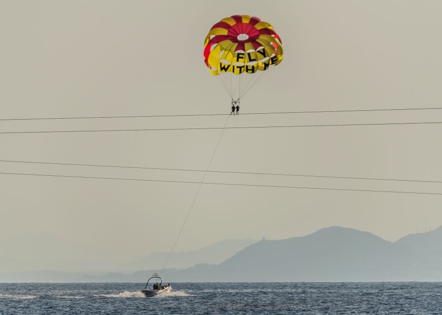 1 benidorm parasailing boat trip with costa blanca views Benidorm: Parasailing Boat Trip With Costa Blanca Views