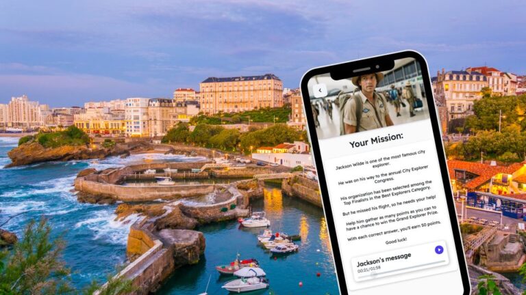 Biarritz: City Exploration Game & Tour on Your Phone