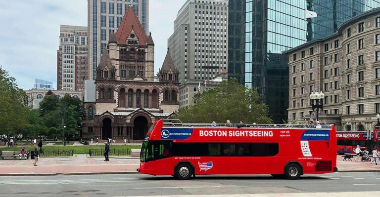 Boston Sightseeing: Single Ride Pass With Double-Decker Bus