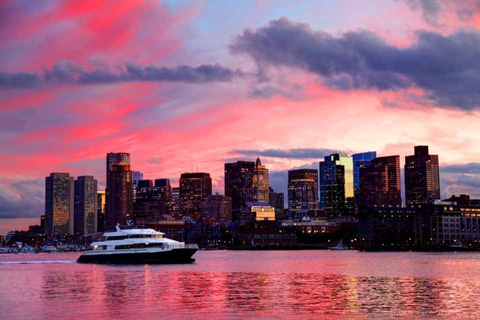 1 boston sunset skyline cruise with commentary Boston: Sunset Skyline Cruise With Commentary