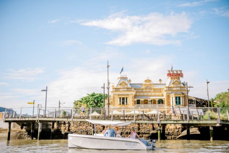 Brisbane: Electric Picnic Boat Rental From Breakfast Creek