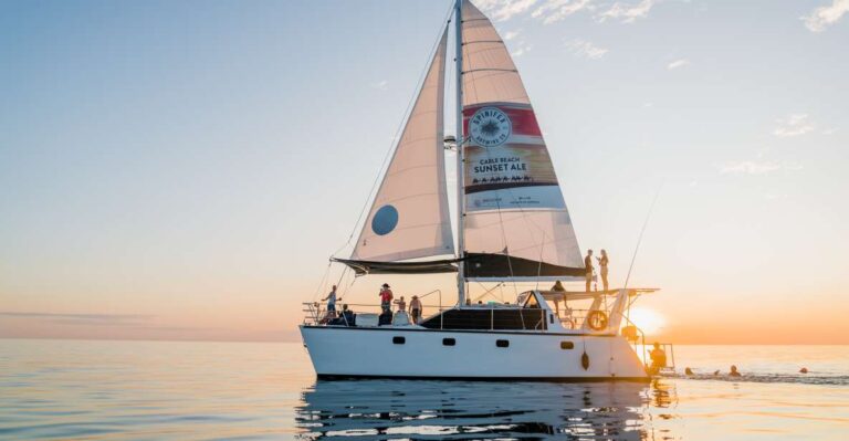 Broome: Catamaran Sunset Cruise With Canapes